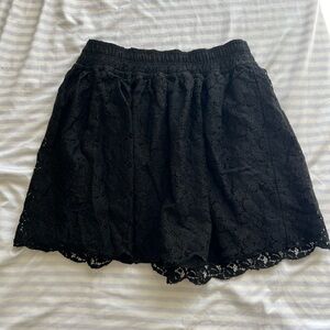 Aritzia Talula Black Lace Skirt - Small  (W-12, L-14)